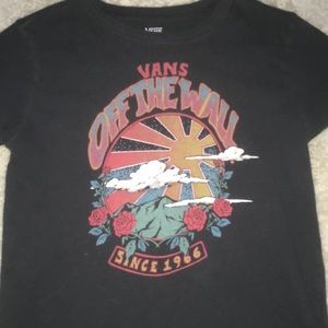 Women’s Black Vans graphic tee